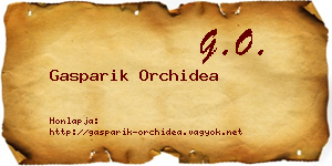 Gasparik Orchidea névjegykártya